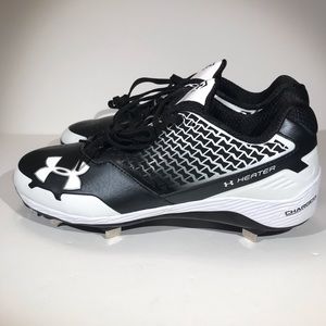 Black Under Armour Heater low top Baseball cleats